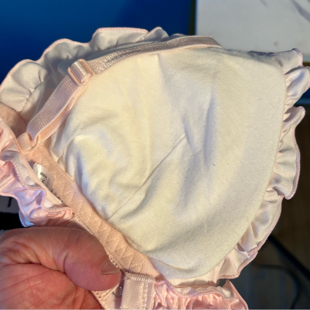 Hello Kitty Sanrio My Melody pink ruffle print Bralette - Picture 10 of 13